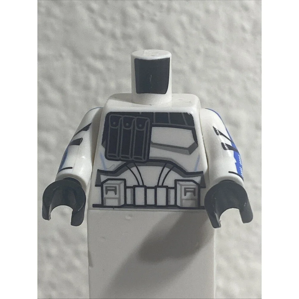 Star Wars LEGO White Minifigure Torso Clone ARC Trooper Fives, 501st Legion